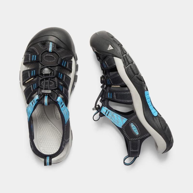 Keen Newport Hydro - Kadın Trekking Sandalet - Siyah/Mavi - Türkiye (691724VZM)